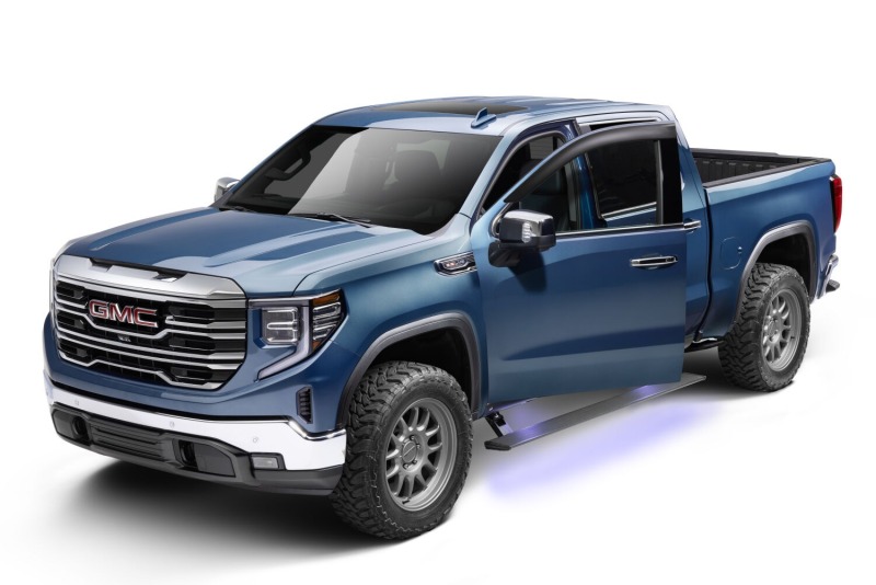 GMC Sierra Running Boards - AMP Research - PowerStep Xtreme - Black - `22-`25